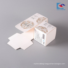 Custom design cosmetic print white carton packaging paper display box for face scream